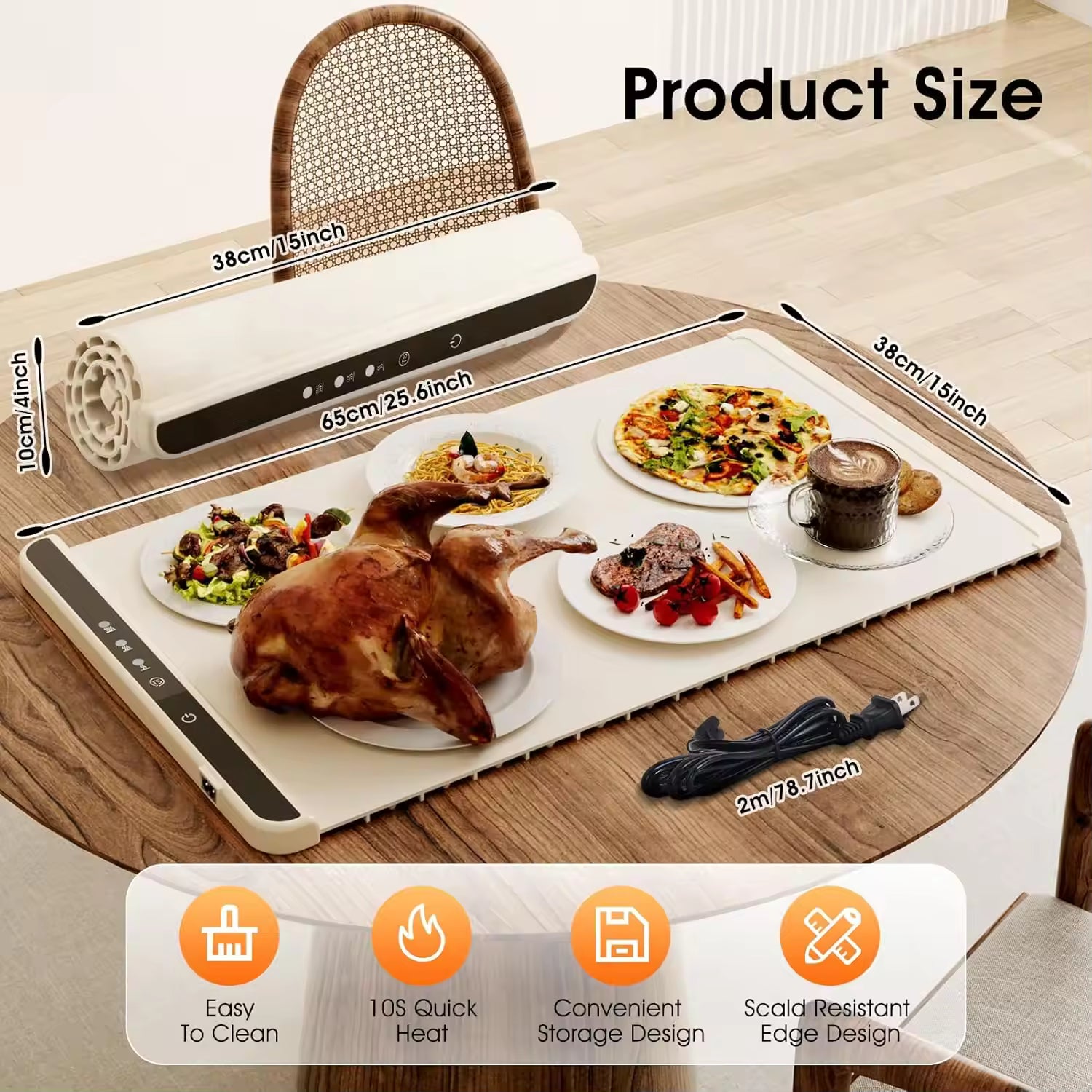 Silicon Electric Warming Tray