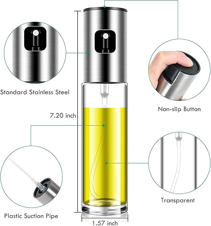 Oil Spray Bottle For Kitchen & Air Fryer
